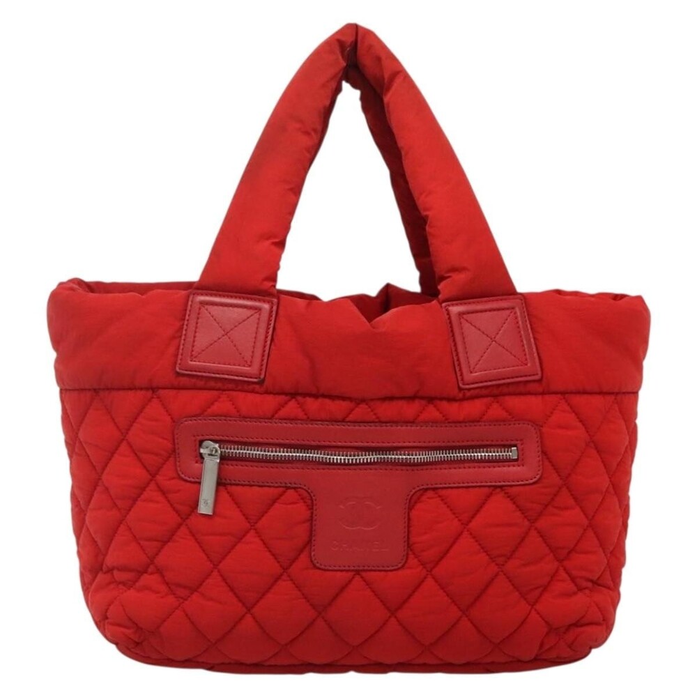 Chanel Nylon Coco Cocoon Handbag Red